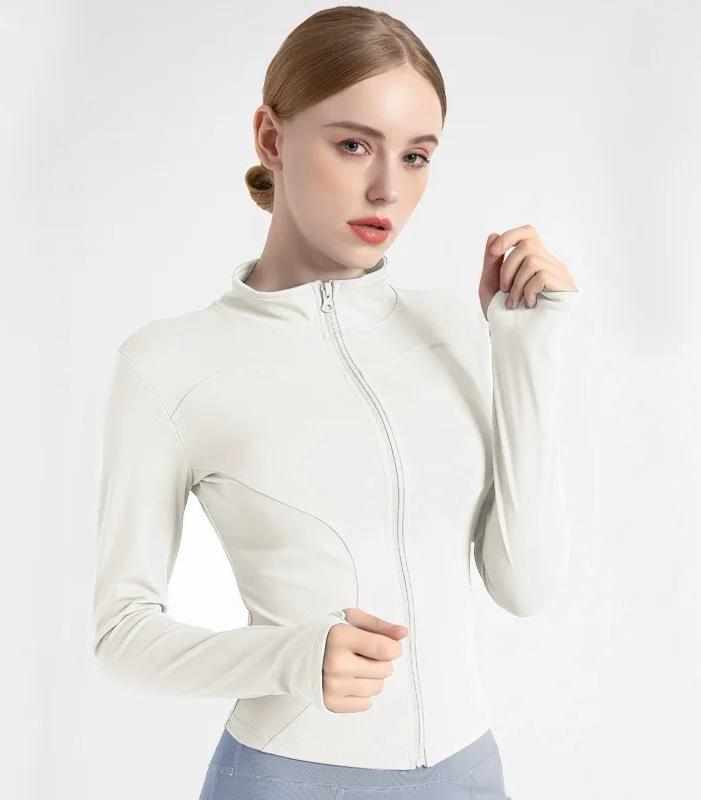 Long Sleeve Women Sports Zipper Jacket