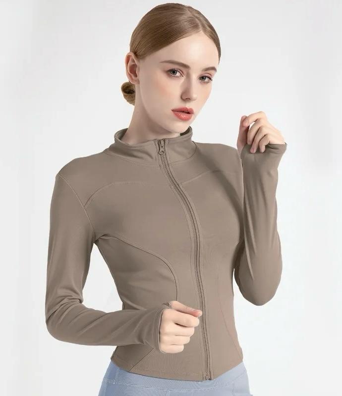 Long Sleeve Women Sports Zipper Jacket