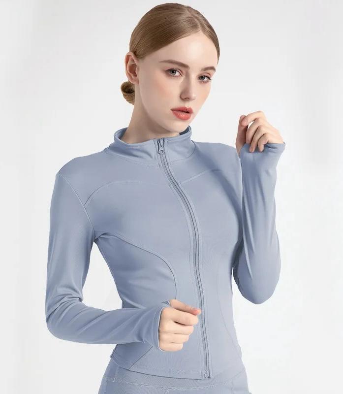 Long Sleeve Women Sports Zipper Jacket