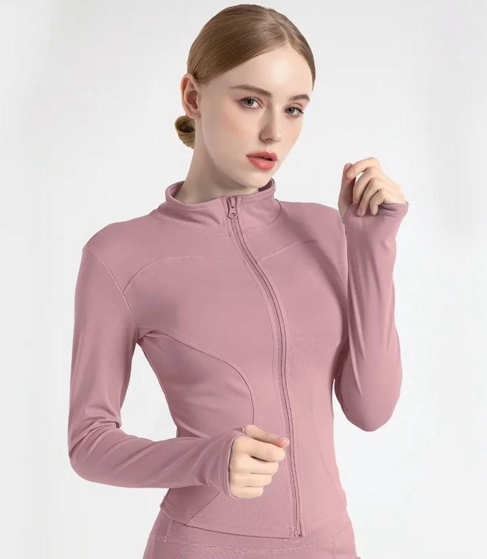 Long Sleeve Women Sports Zipper Jacket