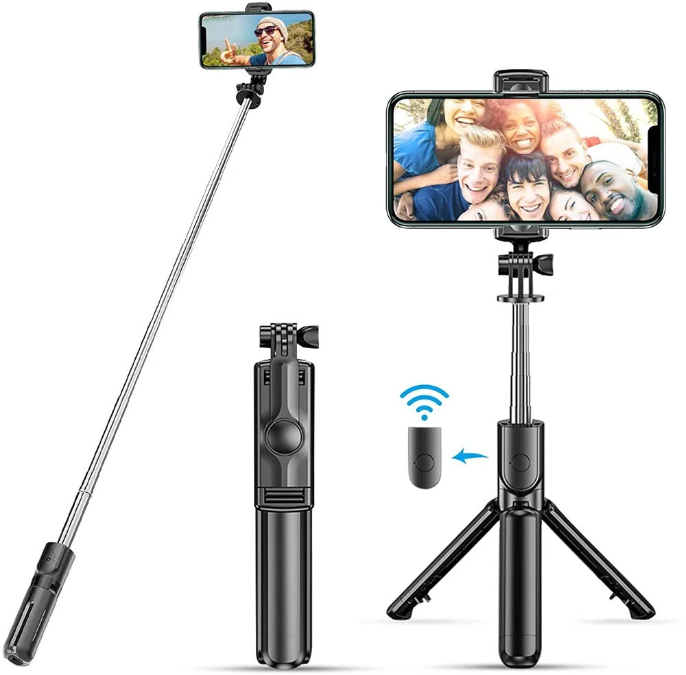 Bluetooth Tripod Extendable, Selfie Stick