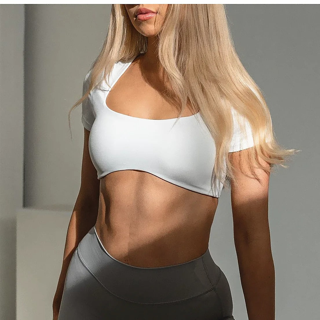 Short Sleeve Fitness Bra