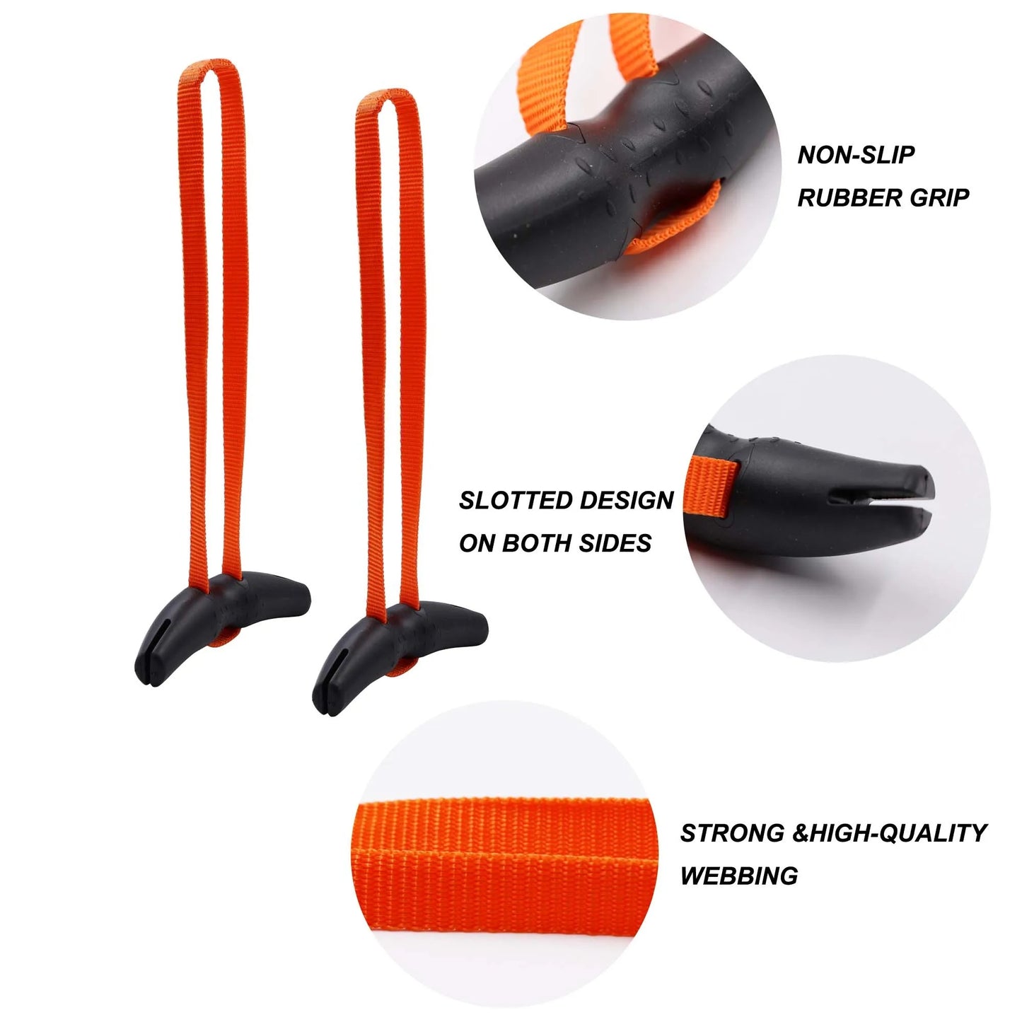 Heavy Duty Pull Up Handles Rubber Grip