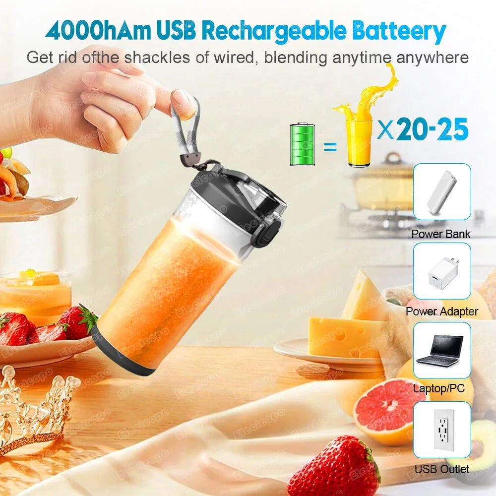 Rechargeable Smoothie Mini Blender, Fruit Mixers