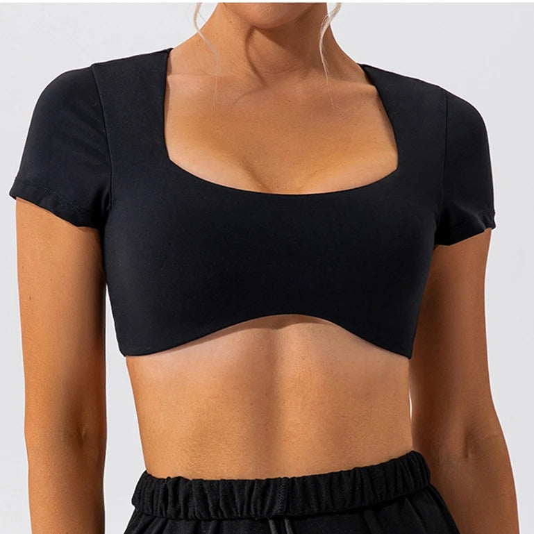 Short Sleeve Fitness Bra