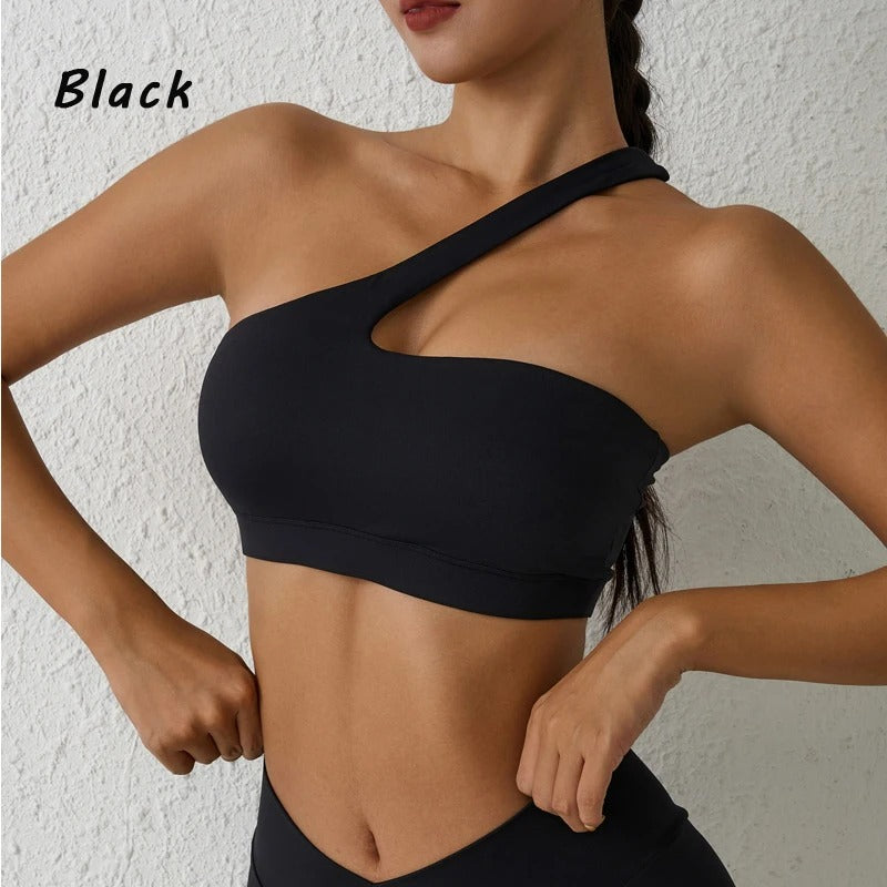 Sports Bra High Stretch One-Shoulder