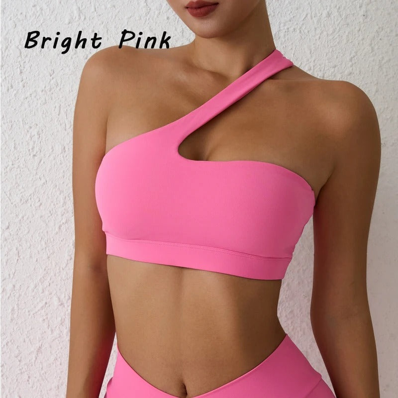 Sports Bra High Stretch One-Shoulder