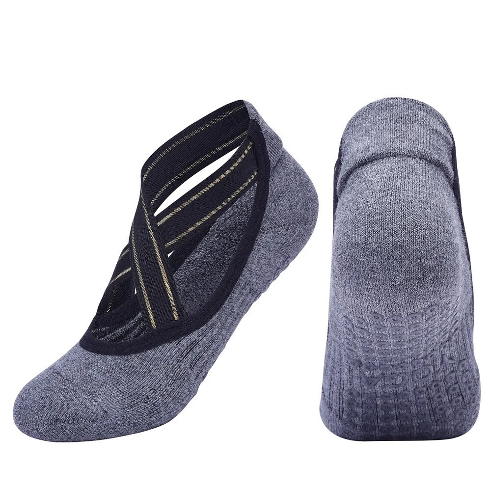 Women Bandage Yoga Socks Anti-Slip