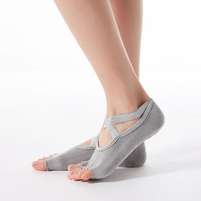 Women Bandage Yoga Socks Anti-Slip