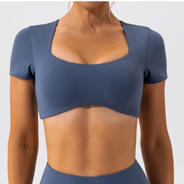 Short Sleeve Fitness Bra