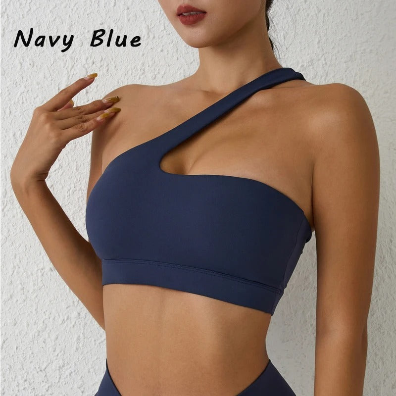 Sports Bra High Stretch One-Shoulder