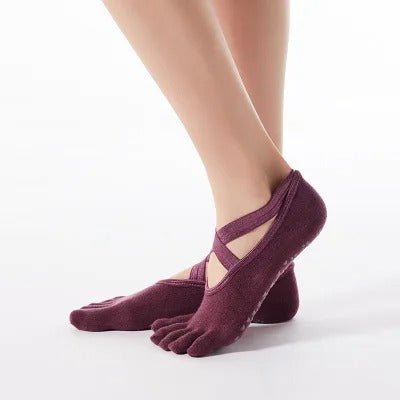 Women Bandage Yoga Socks Anti-Slip