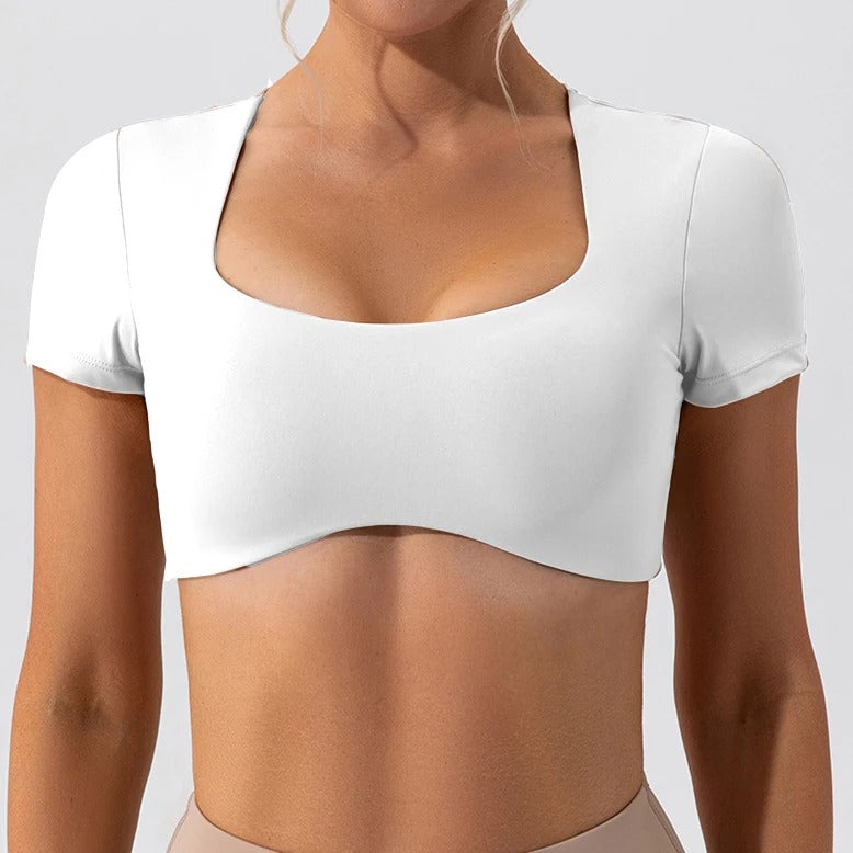 Short Sleeve Fitness Bra